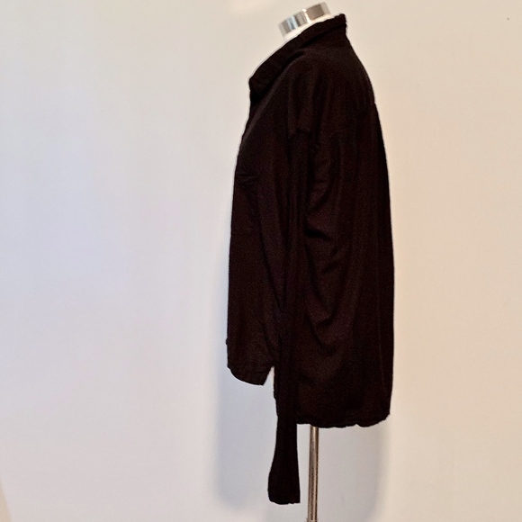 James Perse Shirt w/ Stretch Knit Sleeves Size 3/L - Picture 5 of 8